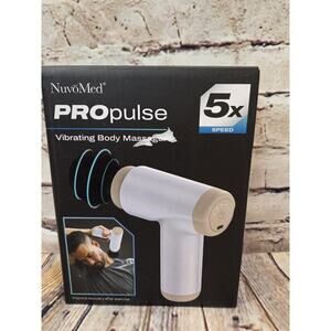 NuvoMed Pro Pulse Vibrsting Body Massager 5x Speed Lightweight Improve Recovery